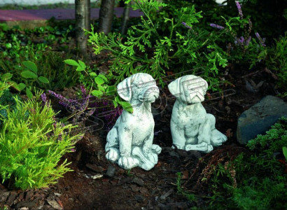 Garden decoration dog terrace stone figures figurine decor statue